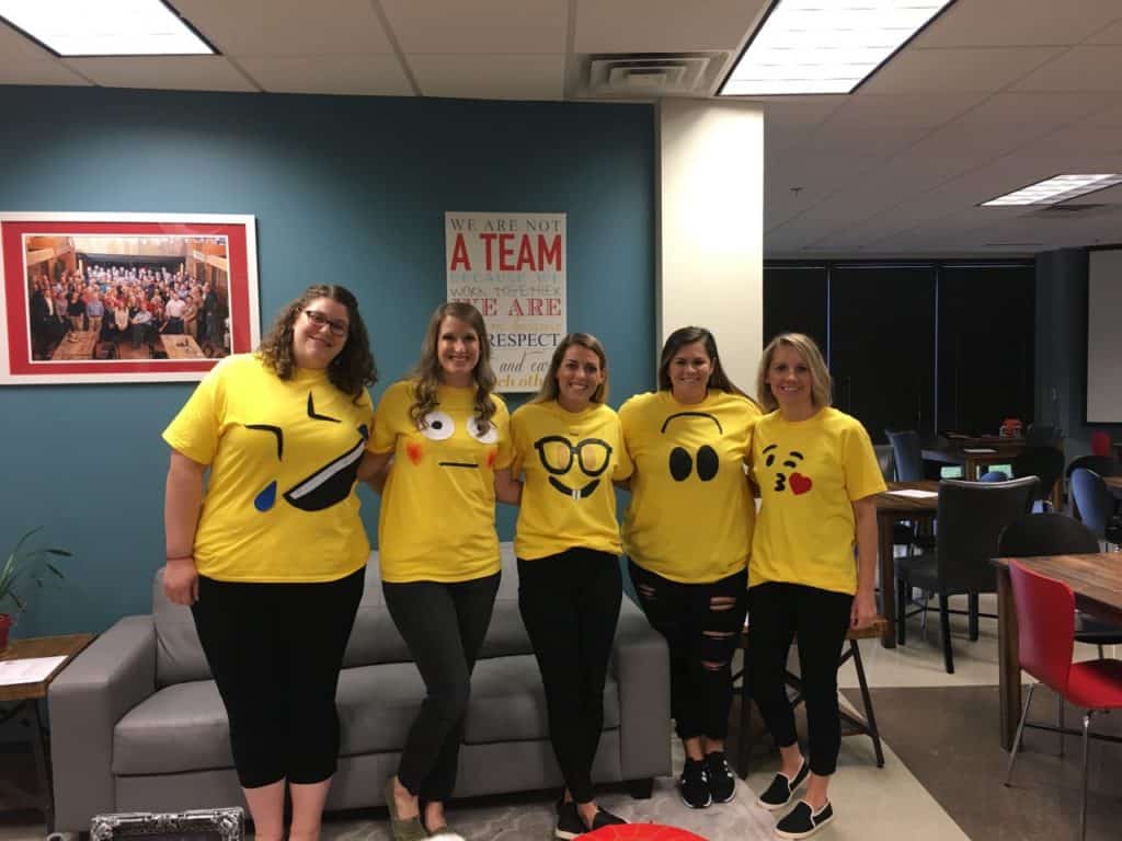 ENA customer engagement team wearing emojis