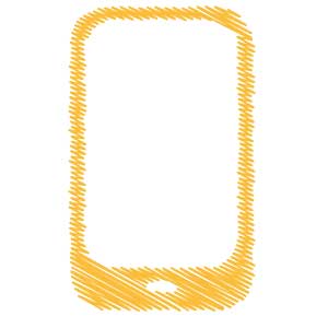 Mobile Scribble Icon